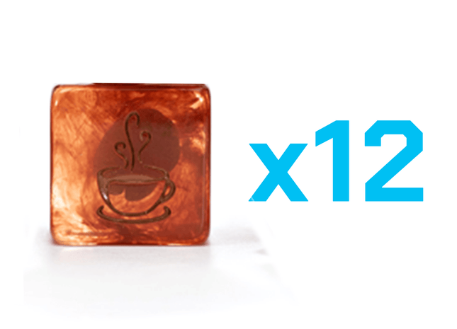 Gamers Guild AZ Gate Keeper Games Gate Keeper Games Set of 12 D6: Inclusion Dice - Coffee Dice Gate Keeper Games