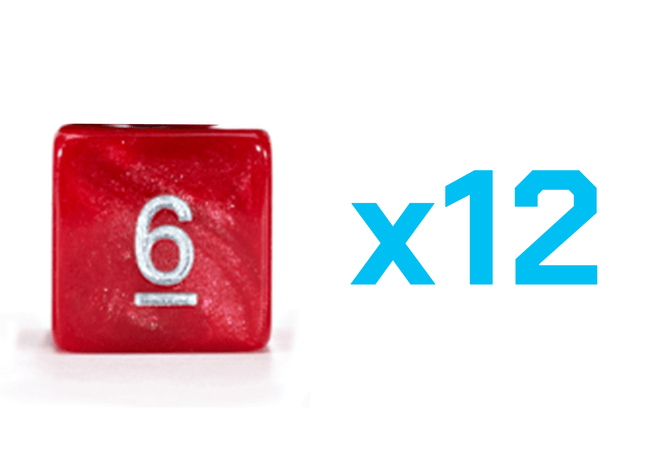 Gamers Guild AZ Gate Keeper Games Gate Keeper Games Set of 12 D6: Mercurial Dice - Mars Gate Keeper Games