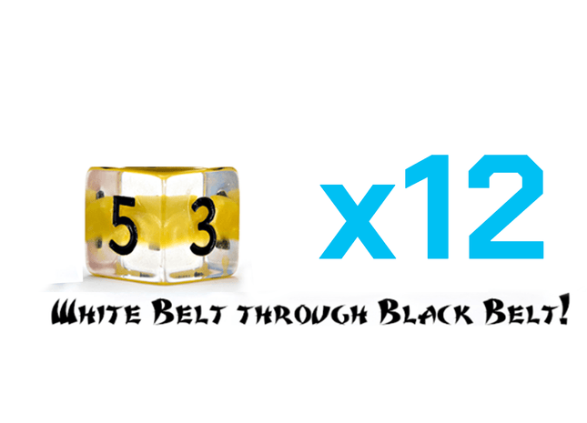 Gamers Guild AZ Gate Keeper Games Gate Keeper Games Set of 12 D6: Neutron Dice - Karate! Gate Keeper Games