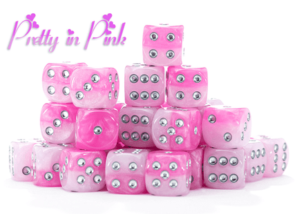 Gamers Guild AZ Gate Keeper Games Gate Keeper Games Set of 36 D6: Inminity Dice - Pretty in Pink Gate Keeper Games