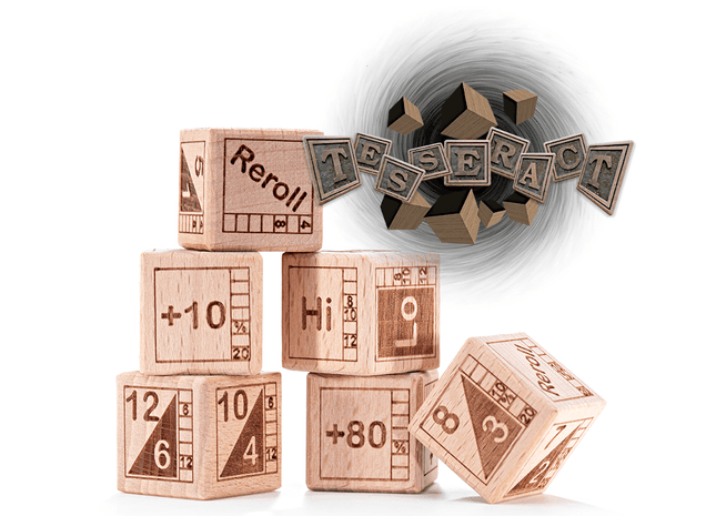 Gamers Guild AZ Gate Keeper Games Gate Keeper Games: Specialty Wood Dice - Tesseract Gate Keeper Games