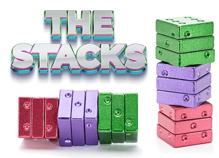 Gamers Guild AZ Gate Keeper Games Gate Keeper Games: The Stacks Magnetic Dice - Red, Purple, And Green Gate Keeper Games