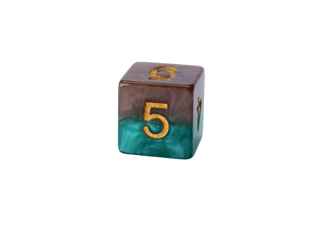 Gamers Guild AZ Gate Keeper Games GKG226-12d6 - Gate Keeper Games Set of 12 D6: Treant Halfsies Dice Gate Keeper Games