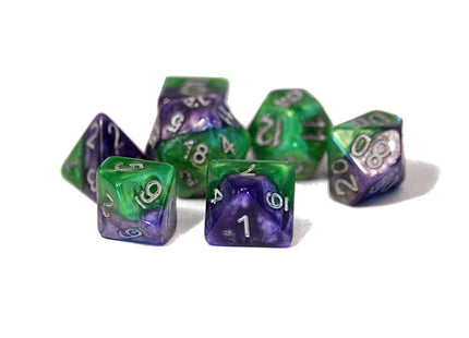 Gamers Guild AZ Gate Keeper Games GKG552-7d - Gate Keeper Games 7 Die Set: Joker Halfsies Dice - Black Friday Gate Keeper Games