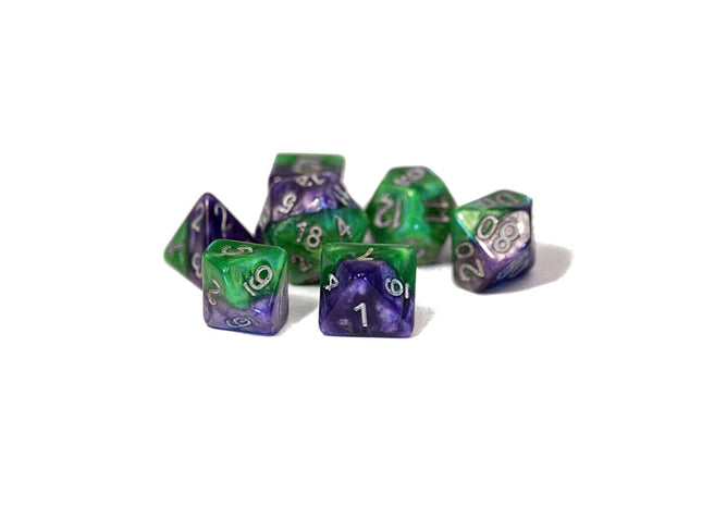 Gamers Guild AZ Gate Keeper Games GKG552-7d - Gate Keeper Games 7 Die Set: Joker Halfsies Dice - Black Friday Gate Keeper Games