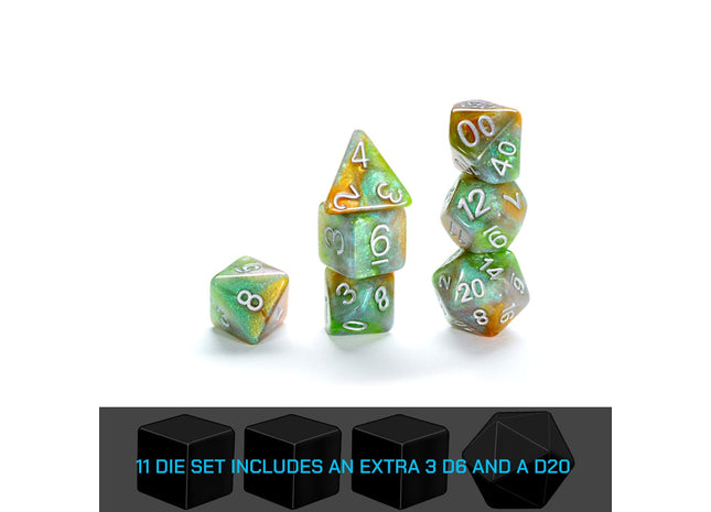 Gamers Guild AZ Gate Keeper Games GKGAE248-11d - Gate Keeper Games 11 Die Set: Ork York Aether Dice Gate Keeper Games