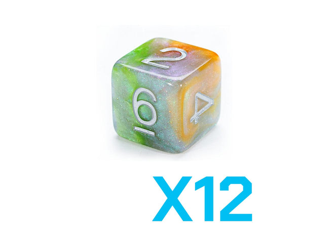 Gamers Guild AZ Gate Keeper Games GKGAE248-12d6 - Gate Keeper Games Set of 12 D6: Ork York Aether Dice Gate Keeper Games