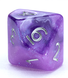 Gamers Guild AZ Gate Keeper Games GKGAE557-10d10 - Gate Keeper Games Set of 10 D10: Amethyst Aether Dice Gate Keeper Games