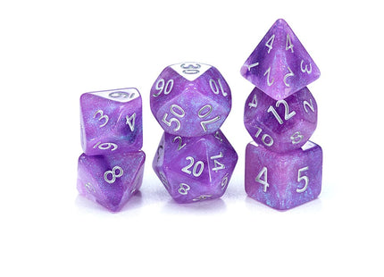 Gamers Guild AZ Gate Keeper Games GKGAE557-7d - Gate Keeper Games 7 Die Set: Amethyst Aether Dice - Black Friday Gate Keeper Games