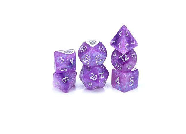 Gamers Guild AZ Gate Keeper Games GKGAE557-7d - Gate Keeper Games 7 Die Set: Amethyst Aether Dice - Black Friday Gate Keeper Games