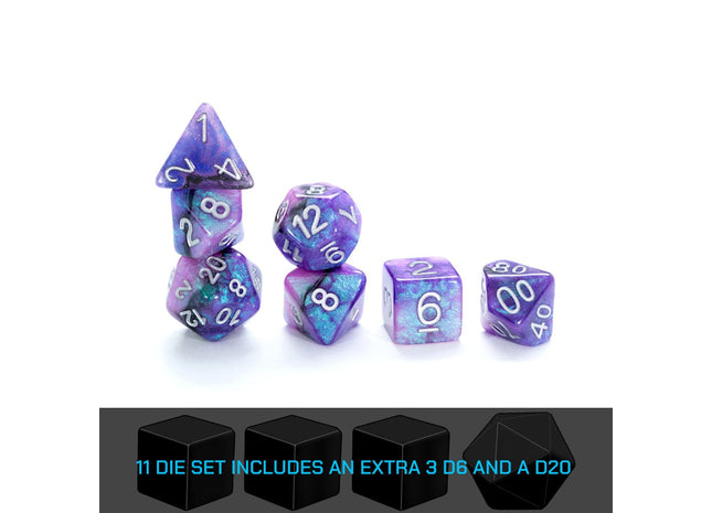 Gamers Guild AZ Gate Keeper Games GKGAE587-11d - Gate Keeper Games 11 Die Set: Galaxy Aether Dice Gate Keeper Games