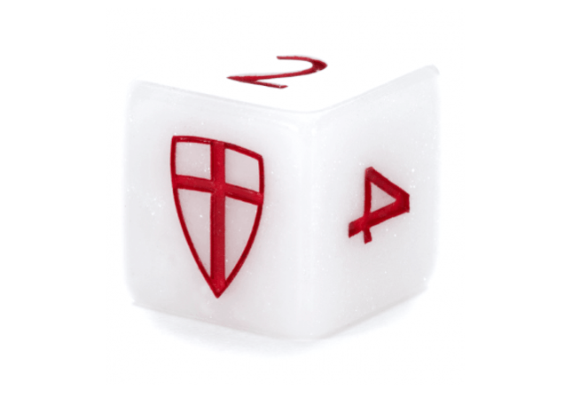 Gamers Guild AZ Gate Keeper Games GKGAS777-12d6 - Gate Keeper Games Set of 12 D6: The Pure Knight Alea Simple Dice Gate Keeper Games