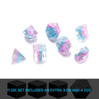 Gamers Guild AZ Gate Keeper Games GKGE0130-11d - Gate Keeper Games 11 Die Set: Cotton Candy Eclipse Dice Gate Keeper Games