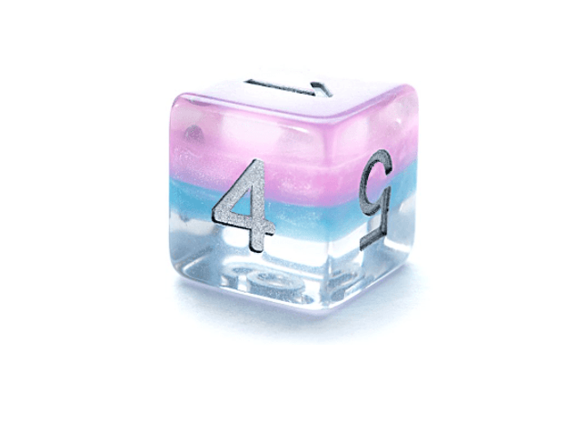 Gamers Guild AZ Gate Keeper Games GKGE0130-12d6 - Gate Keeper Games Set of 12 D6: Cotton Candy Eclipse Dice Gate Keeper Games