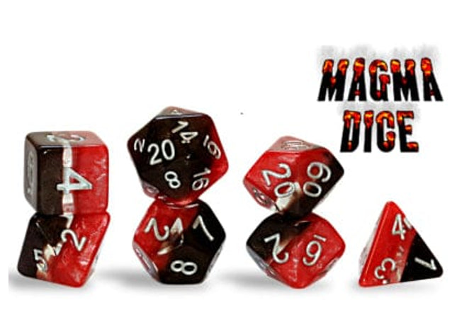 Gamers Guild AZ Gate Keeper Games GKGE018-11d - Gate Keeper Games 11 Die Set: Magma Eclipse Dice Gate Keeper Games