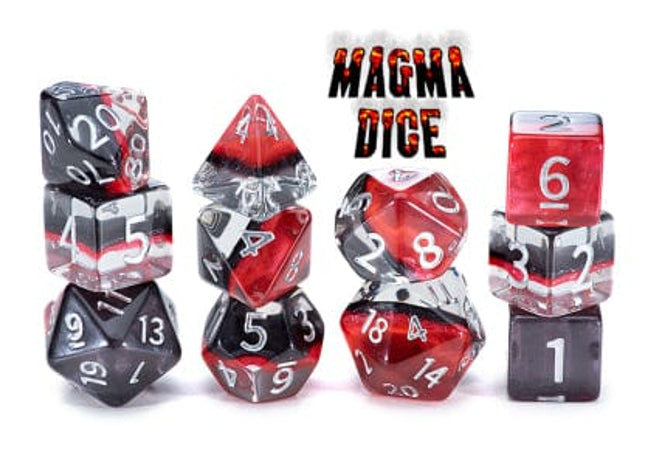 Gamers Guild AZ Gate Keeper Games GKGE0180-7d - Gate Keeper Games 7 Die Set: Magma Eclipse Dice Gate Keeper Games