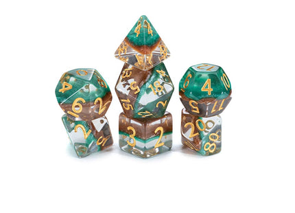 Gamers Guild AZ Gate Keeper Games GKGE0260-7d - Gate Keeper Games 7 Die Set: Treant Dice Eclipse Dice Gate Keeper Games