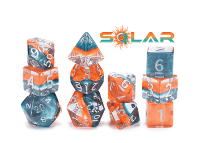 Gamers Guild AZ Gate Keeper Games GKGE0430-11d - Gate Keeper Games 11 Die Set: Solar Eclipse Eclipse Dice Gate Keeper Games