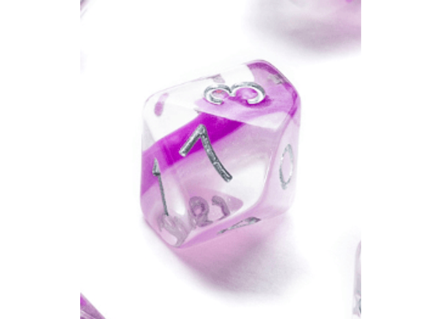 Gamers Guild AZ Gate Keeper Games GKGE0750-10d10 - Gate Keeper Games Set of 10 D10: Amethyst Eclipse Dice Gate Keeper Games