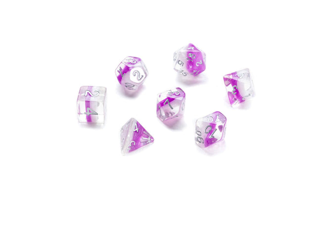 Gamers Guild AZ Gate Keeper Games GKGE0750-7d - Gate Keeper Games 7 Die Set: Amethyst Eclipse Dice Gate Keeper Games