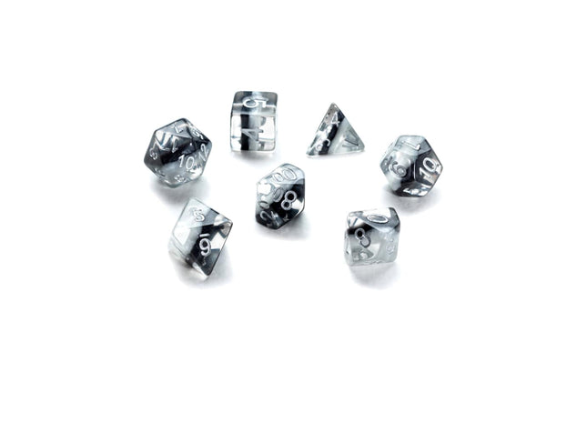 Gamers Guild AZ Gate Keeper Games GKGE0870-7d - Gate Keeper Games 7 Die Set: Luna Eclipse Dice - Black Friday Gate Keeper Games