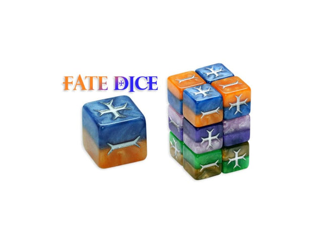 Gamers Guild AZ Gate Keeper Games GKGF1CLS - Gate Keeper Games : Fate/Fudge Dice  Classic Color Collection Gate Keeper Games