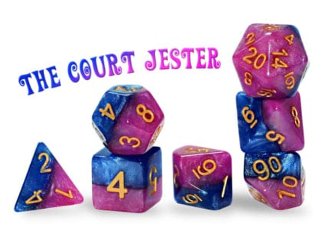 Gamers Guild AZ Gate Keeper Games GKGH13-11d - Gate Keeper Games 11 Die Set: The Court Jester Halfsies Dic Gate Keeper Games