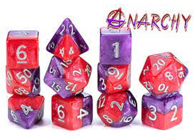 Gamers Guild AZ Gate Keeper Games GKGH15-11d - Gate Keeper Games 11 Die Set: Anarchy Halfsies Dice Gate Keeper Games
