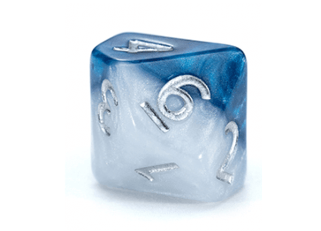 Gamers Guild AZ Gate Keeper Games GKGH37-10d10 - Gate Keeper Games Set of 10 D10: Police Box Halfsies Dice Gate Keeper Games