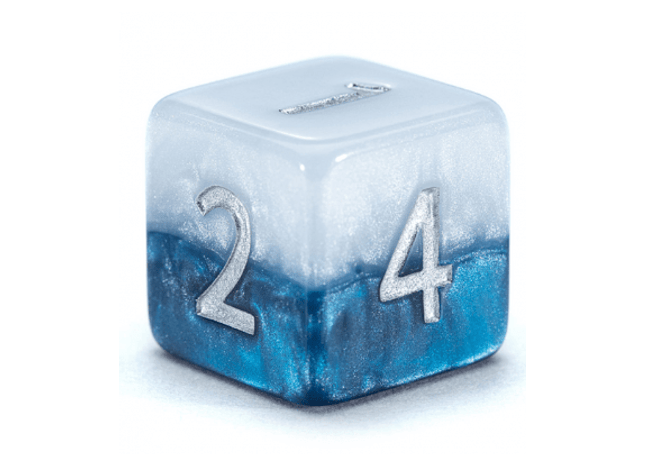 Gamers Guild AZ Gate Keeper Games GKGH37-12d6 - Gate Keeper Games Set of 12 D6: Police Box Halfsies Dice Gate Keeper Games