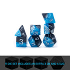 Gamers Guild AZ Gate Keeper Games GKGH38-11d - Gate Keeper Games 11 Die Set: Bat Dice Halfsies Dice - Black Friday Gate Keeper Games
