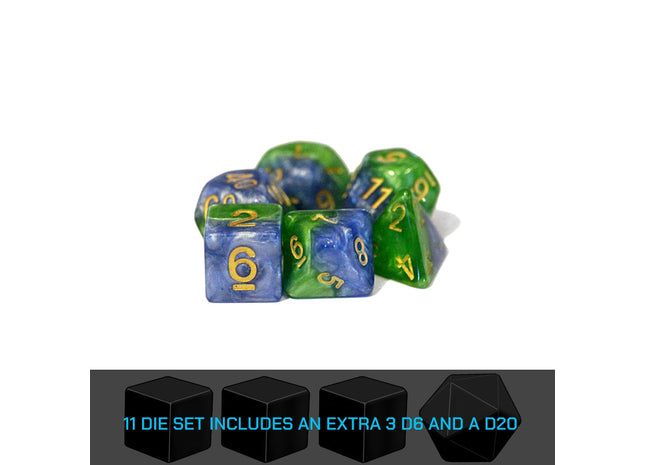 Gamers Guild AZ Gate Keeper Games GKGH523-11d - Gate Keeper Games 11 Die Set: Mother Earth Halfsies Dice Gate Keeper Games