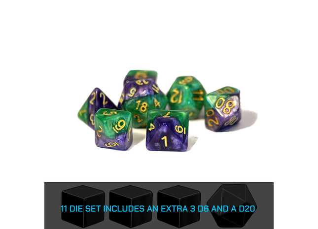 Gamers Guild AZ Gate Keeper Games GKGH525-11d - Gate Keeper Games 11 Die Set: Gamma Halfsies Dice Gate Keeper Games