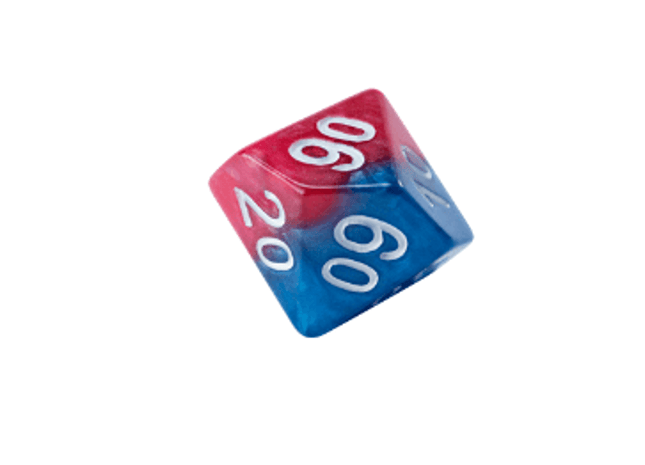 Gamers Guild AZ Gate Keeper Games GKGH531-10d10 - Gate Keeper Games Set of 10 D10: Spider-Dice Halfsies Dice Gate Keeper Games