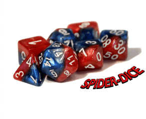 Gamers Guild AZ Gate Keeper Games GKGH531-11d - Gate Keeper Games 11 Die Set: SpiderDice Halfsies Dice Gate Keeper Games