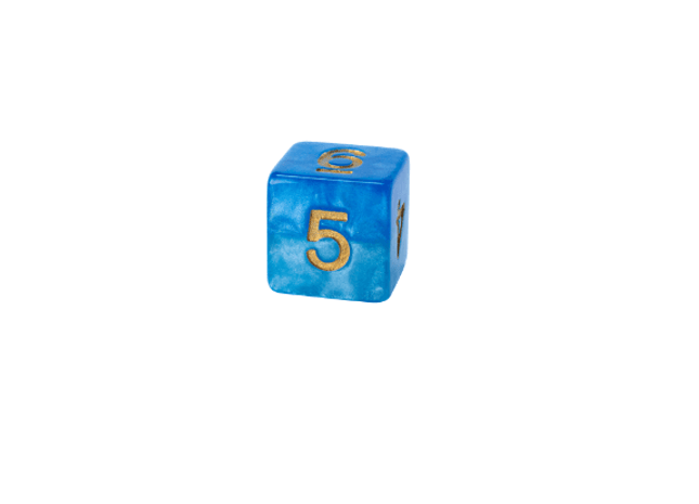 Gamers Guild AZ Gate Keeper Games GKGH533-12d6 - Gate Keeper Games Set of 12 D6: Sky Current Halfsies Dice Gate Keeper Games