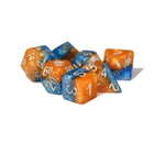 Gamers Guild AZ Gate Keeper Games GKGH534-7d - Gate Keeper Games 7 Die Set: Fire & Dice Halfsies Dice Gate Keeper Games