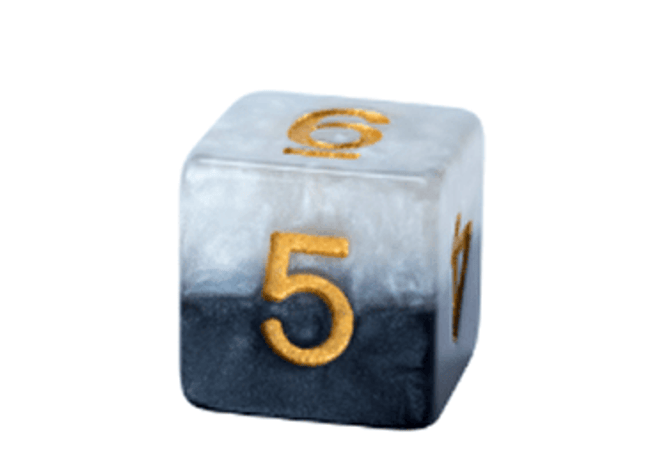 Gamers Guild AZ Gate Keeper Games GKGH578-12d6 - Gate Keeper Games Set of 12 D6: Yin Yang Halfsies Dice Gate Keeper Games