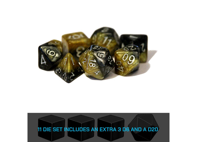 Gamers Guild AZ Gate Keeper Games GKGH590-11d - Gate Keeper Games 11 Die Set: DaVinci Halfsies Dice Gate Keeper Games