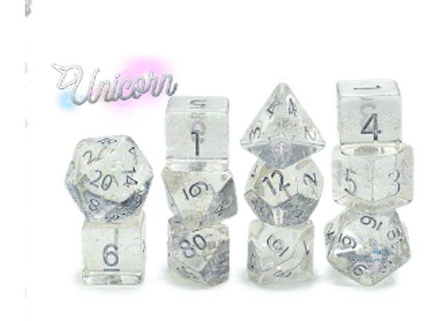 Gamers Guild AZ Gate Keeper Games GKGHL000-11d - Gate Keeper Games 11 Die Set: Unicorn Holographic Dice Gate Keeper Games