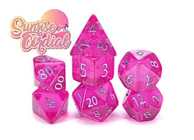 Gamers Guild AZ Gate Keeper Games GKGHL1-11d - Gate Keeper Games 11 Die Set: Sunrise Cordial Holographic Dice Gate Keeper Games