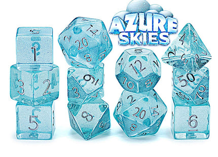 Gamers Guild AZ Gate Keeper Games GKGHL3-11d - Gate Keeper Games 11 Die Set: Azure Skies Holographic Dice Gate Keeper Games