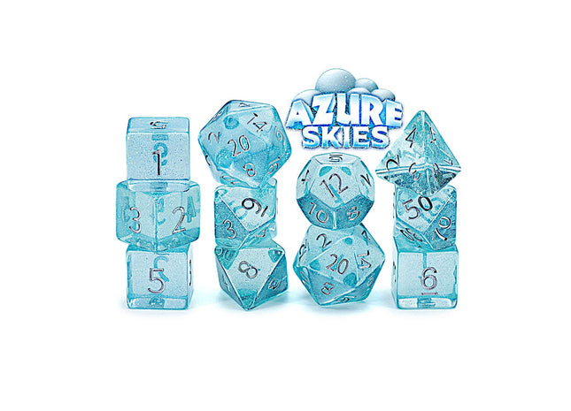 Gamers Guild AZ Gate Keeper Games GKGHL3-11d - Gate Keeper Games 11 Die Set: Azure Skies Holographic Dice Gate Keeper Games