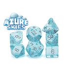 Gamers Guild AZ Gate Keeper Games GKGHL3-7d - Gate Keeper Games 7 Die Set: Azure Skies Holographic Dice Gate Keeper Games