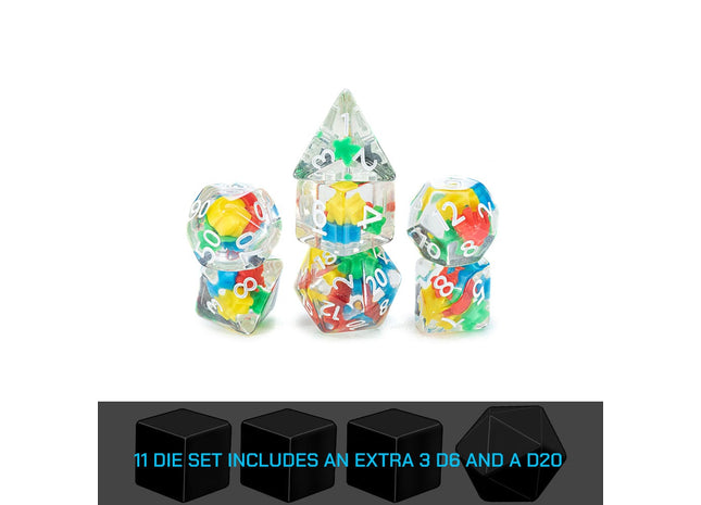 Gamers Guild AZ Gate Keeper Games GKGID1234-11d - Gate Keeper Games 11 Die Set: Meeple Dice Inclusion Dice Gate Keeper Games