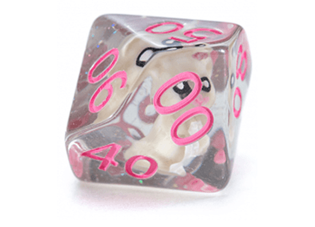 Gamers Guild AZ Gate Keeper Games GKGID186-10d10 - Gate Keeper Games Set of 10 D10: Cat Dice Inclusion Dice Gate Keeper Games