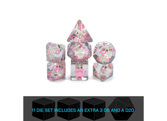 Gamers Guild AZ Gate Keeper Games GKGID186-11d - Gate Keeper Games 11 Die Set: Cat Dice Inclusion Dice Gate Keeper Games