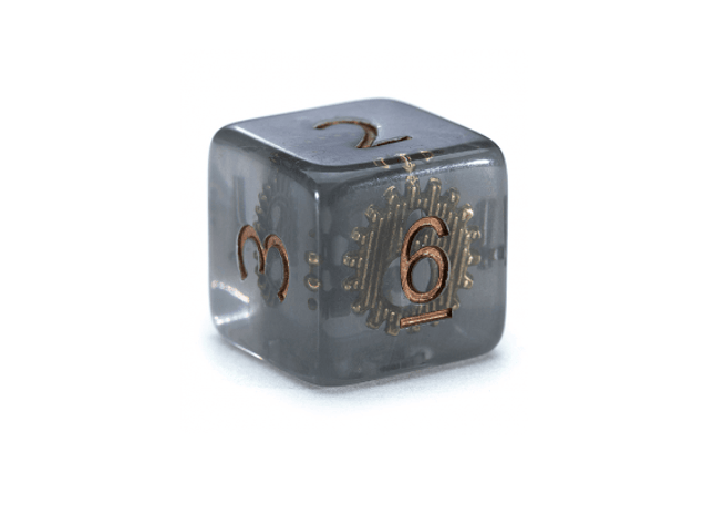 Gamers Guild AZ Gate Keeper Games GKGID690-12d6 - Gate Keeper Games Set of 12 D6: Steampunk Inclusion Dice Gate Keeper Games
