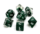 Gamers Guild AZ Gate Keeper Games GKGN020-11d - Gate Keeper Games 11 Die Set: Hunter Green Neutron Dice - Black Friday Gate Keeper Games