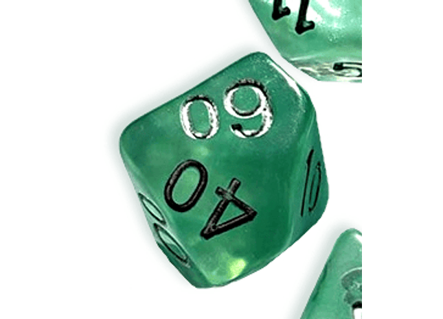 Gamers Guild AZ Gate Keeper Games GKGN0202-10d10 - Gate Keeper Games Set of 10 D10: Mint Green Neutron Dice Gate Keeper Games